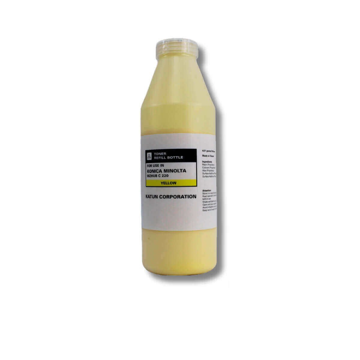 Toner Refil Konica Minolta Bizhub C220 Amarelo | Katun 437g