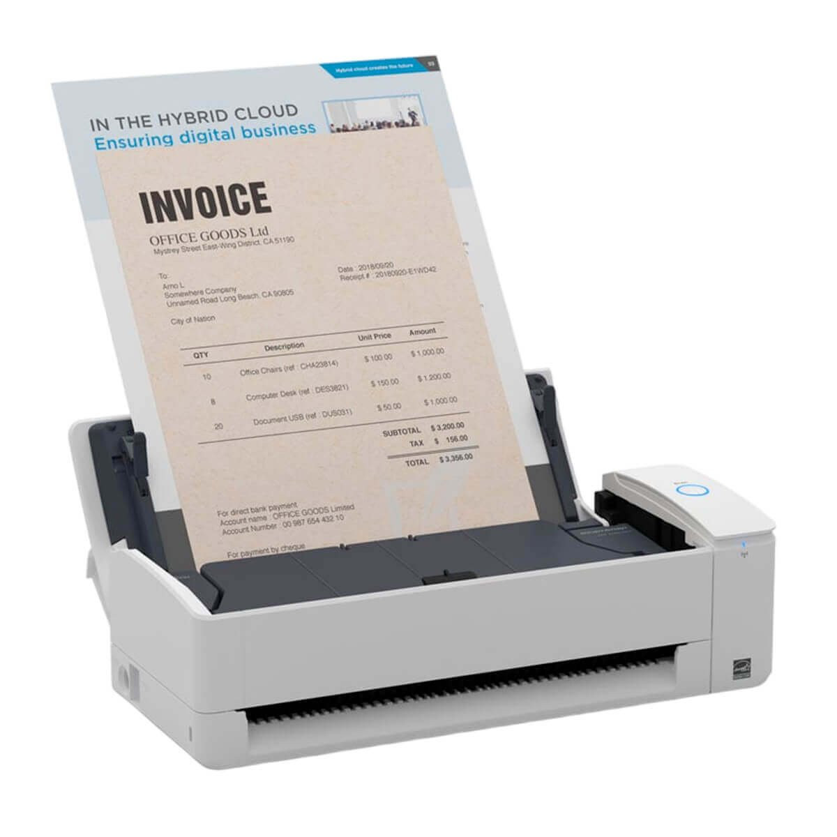 Scanner Fujitsu IX1300 agora é Ricoh IX1300 | Conexão USB e Wireless Até Tamanho A4 Duplex