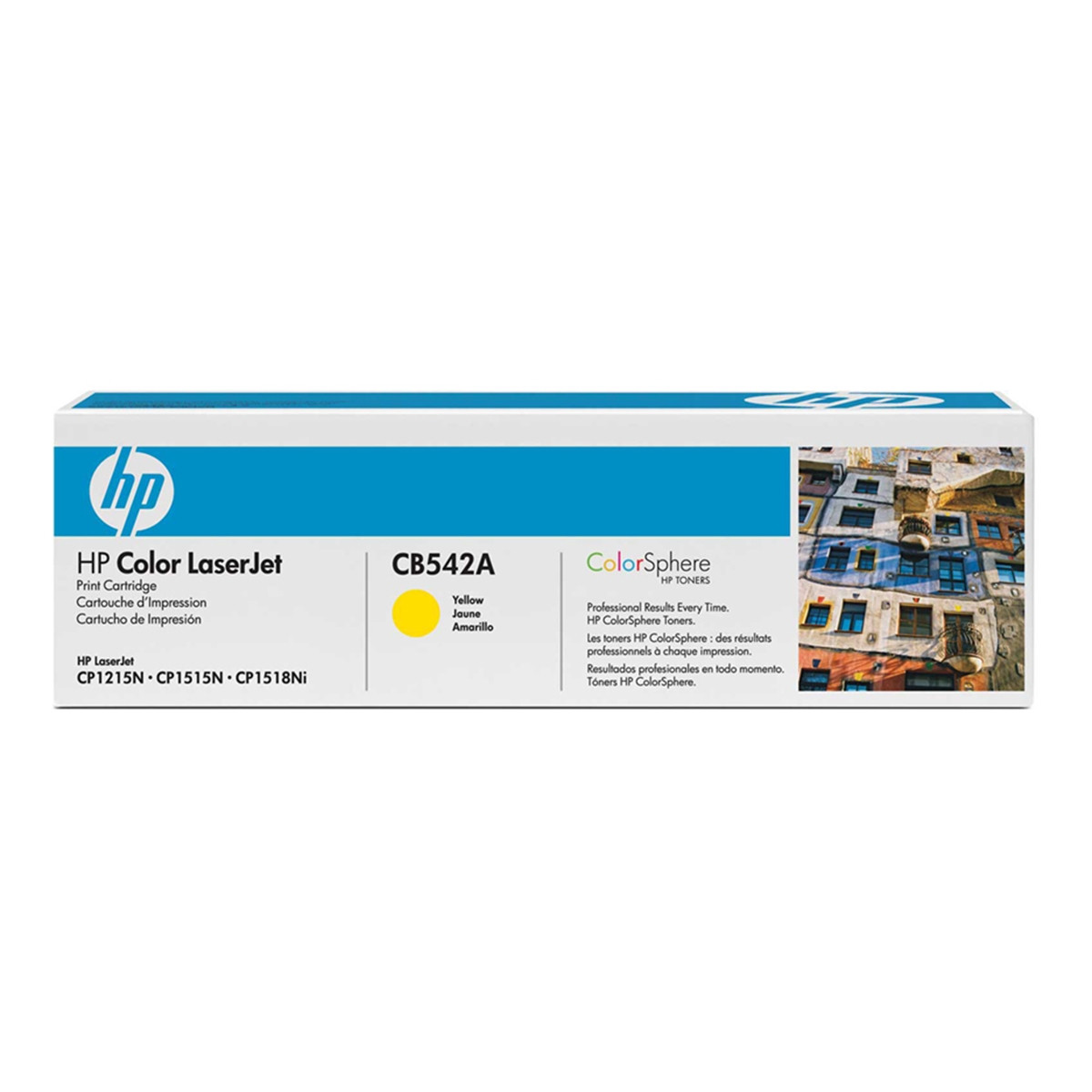 Toner HP CB542A CB542AB 125A Amarelo | CM1312 CP1215 CP1518 CP1515 | Original 1.4k