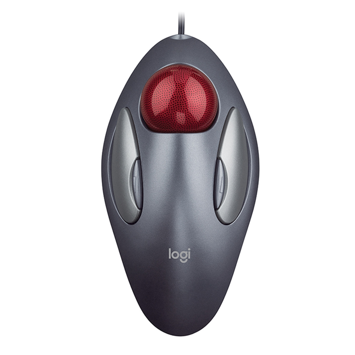 Mouse Óptico Com Fio USB Logitech TrackMan Marble 910-00086 | Preto