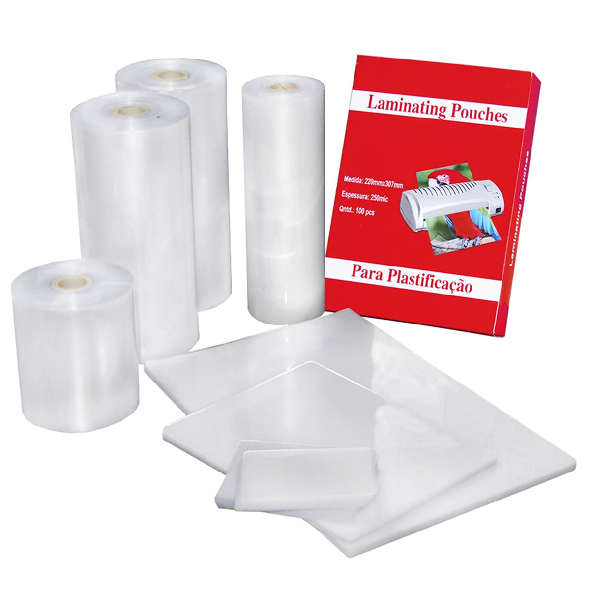 Plástico para Plastificação Polaseal Tamanho A4 125 Mícron Pacote com 100  plásticos em Promoção na Americanas