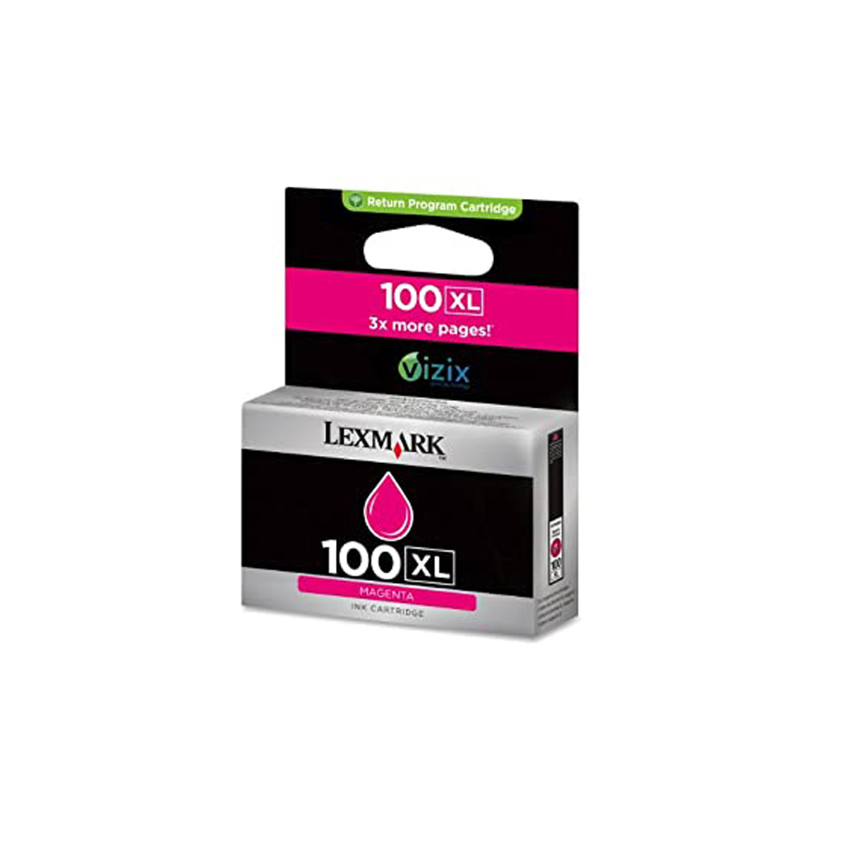 Cartucho de Tinta Lexmark 100XL 14N1070 Magenta | 901 705 905 205 709 209 S815 | Original 10,6ml