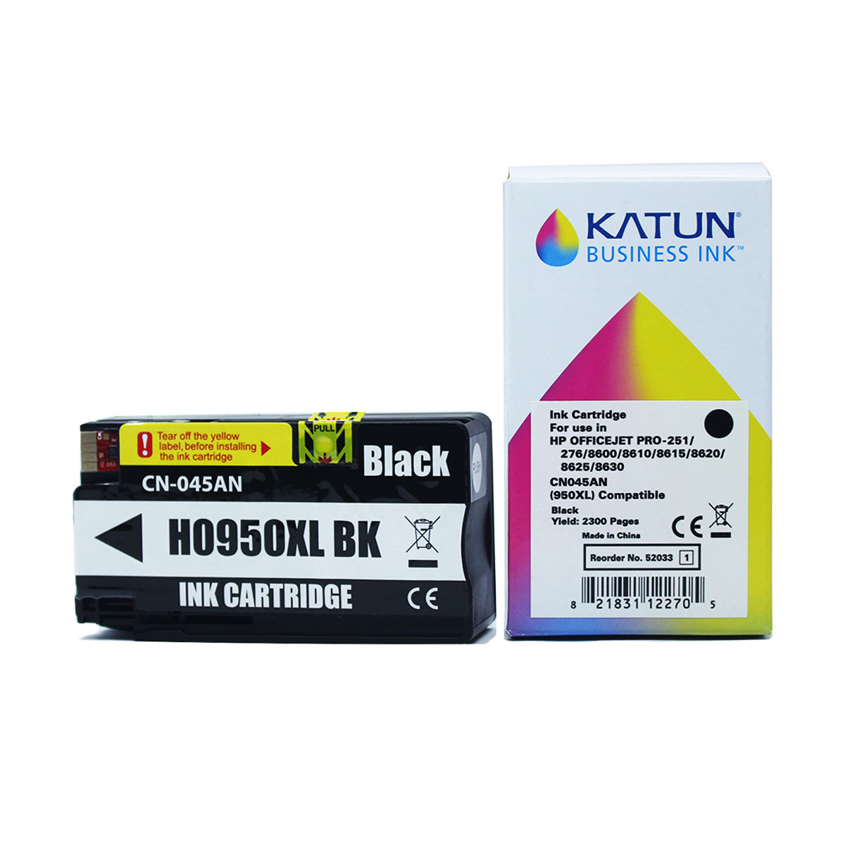 Cartucho de Tinta Compatível com HP 950XL Preto CN045AL | Officejet 251DW 276DW| Katun Business Ink