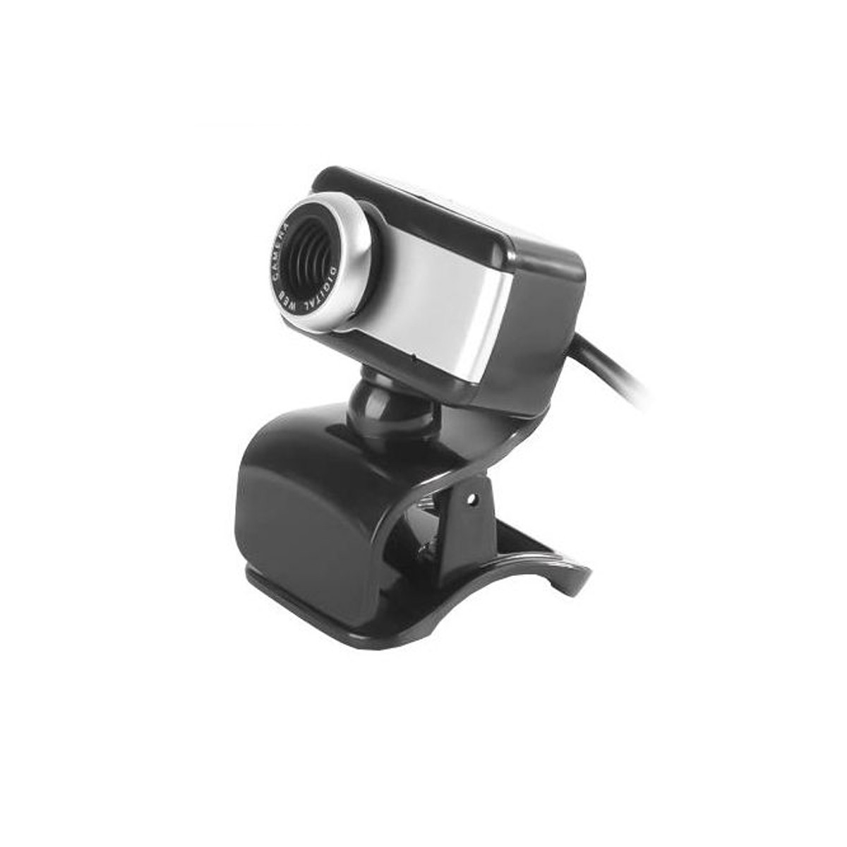 Webcam BrazilPC V4 1.5M | Com Microfone Digital | Preto e Prata