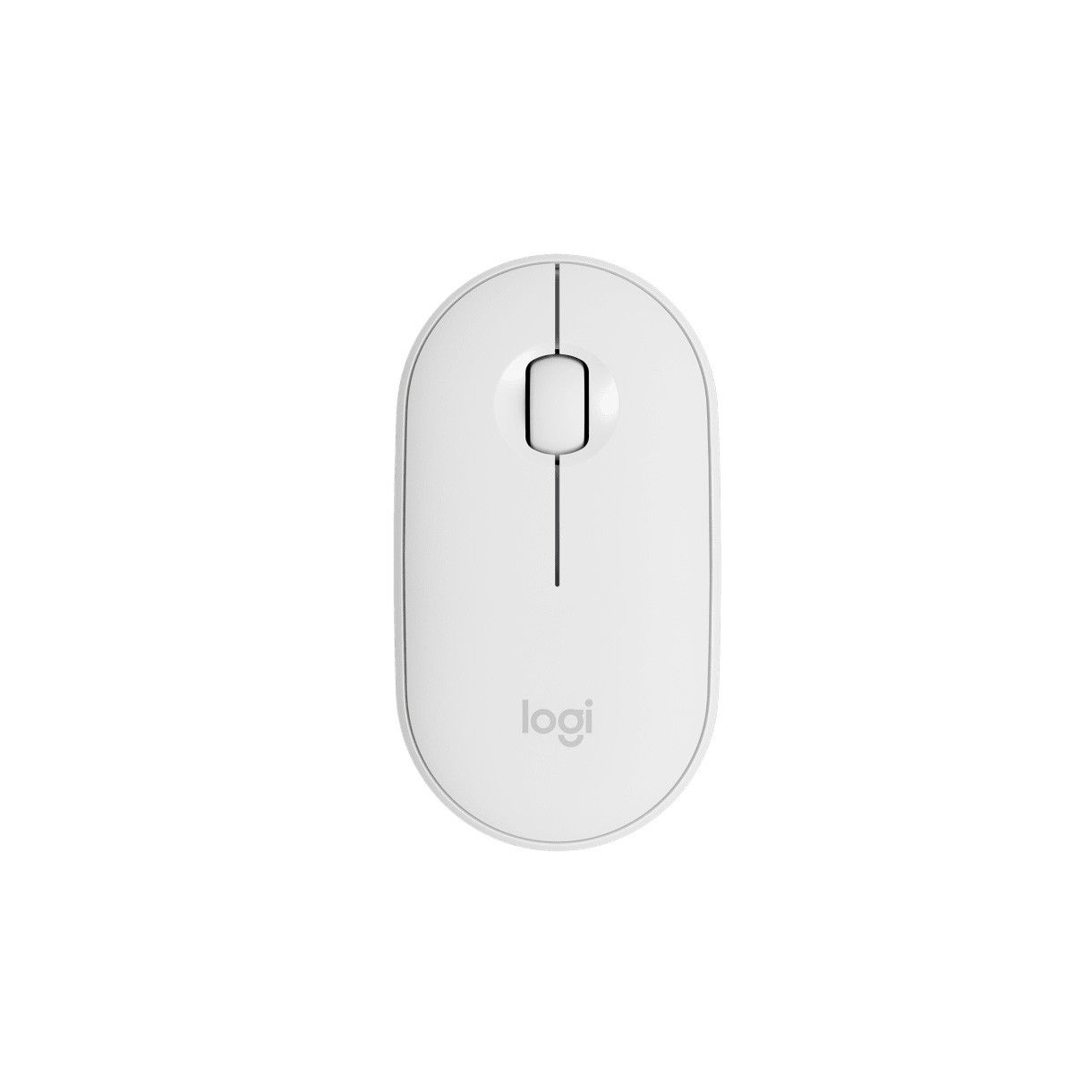 Mouse Wireless Sem Fio USB Pebble Logitech M350 910-005770 | Branco
