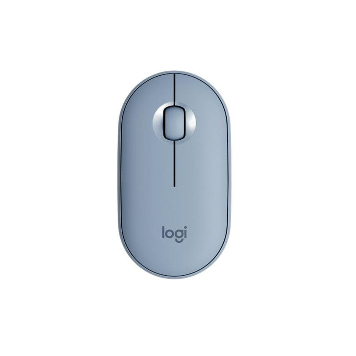 Mouse Wireless Sem Fio USB Pebble Logitech M350 910-005773 | Azul Acizentado