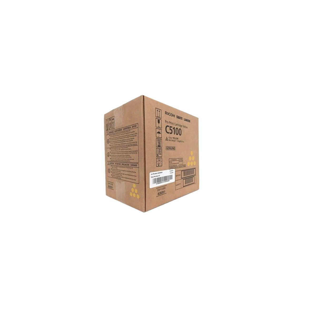 Toner Ricoh C5100s C5110s 828351 828222 Amarelo | Original 30k