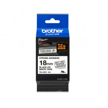Fita Rotulador Brother 18mm TZE-S241 TZES241 Preto/Branco | Original