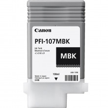 Cartucho de Tinta Canon PFI-107 PFI-107MBK Preto Fosco | Original 130ml