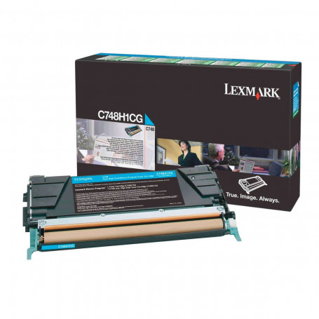 Toner Lexmark C748H1CG Ciano | X748DTE C748DE X748DE | Original 10k