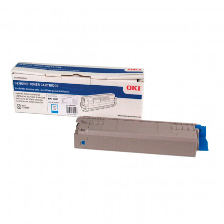 Toner Okidata C831 C831N C841N C841DN MC873DN MC873 Ciano 44844511 | Original 10k