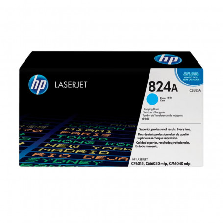 Cartucho de Cilindro HP 824A CB385A Ciano | CP6015 CM6030 CM6040 | Original 23k