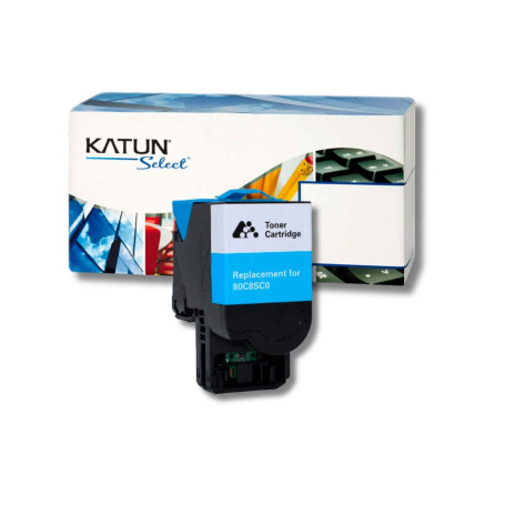 Toner Compatível com Lexmark CX510 CX410 CX310 Ciano | 808SC 80C8SC0 808S | Katun Select 2k