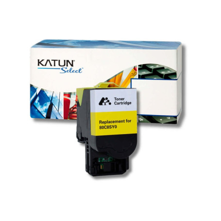 Toner Compatível com Lexmark CX510 CX410 CX310 Amarelo | 808SY 80C8SY0 808S | Katun Select 2k