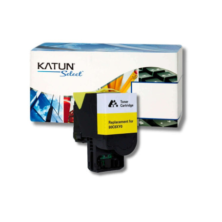 Toner Compatível com Lexmark CX510 CX510DE CX510DHE Amarelo | 80C8XY0 | Katun Select 4k