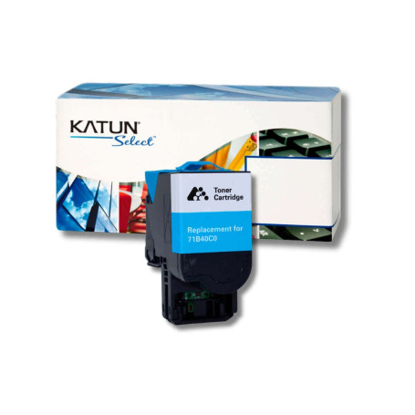 Toner Compatível com Lexmark CX417DE CS417DN CX417 CS417 Ciano | 71B40C0 | Katun Select 2.3k