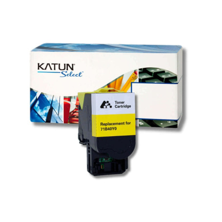 Toner Compatível com Lexmark CX417DE CS417DN CX417 CS417 Amarelo | 71B40Y0 | Katun Select 2.3k