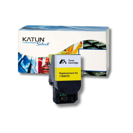 Toner Compatível com Lexmark CX417DE CS417DN CS517DE CX517DE Amarelo | 71B4HY0 | Katun Select 3.5k