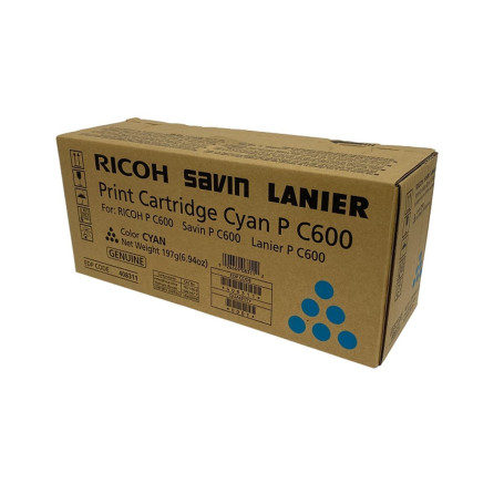 Toner Ricoh P C600 PC600 Ciano | 408311 | Original 12k