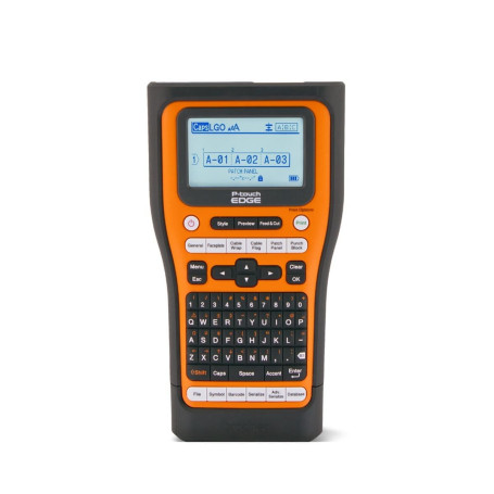 Rotulador Brother Eletrônico Portátil PT-E510VP PTE510VP | Laranja/Preto