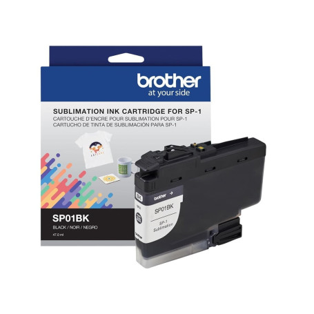 Cartucho de Tinta Sublimática Brother SP01BKS SP01 Preto | SP-1 SP1 | Original 47ml