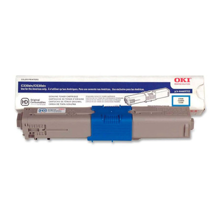 Toner Okidata C330 C510 C530 MC361 MC362 MC561 MC562 Ciano | 44469703 | Original 3k
