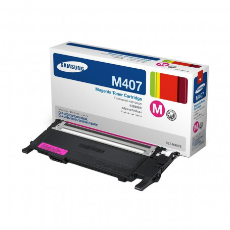 Toner Samsung CLT-M407S/XAA CLT-M407S Magenta | CLX-3185N CLP-325W CLX3185FW CLP325 | Original 1k