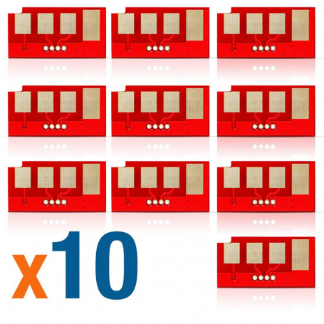 Kit 10 Chips Samsung ML-D2850B | ML2850 ML2851 ML2850D ML2851ND ML2851NDL | 5.000 impressões