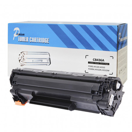Toner Compatível com HP CB436A CB436AB | P1505 P1505N M1120 M1522 M1522N M1522NF | Premium 1.8k