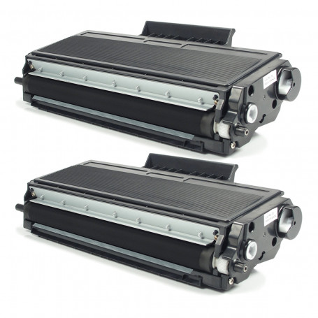 Kit 2 Toner Compatível com Brother TN650 | HL5340D HL5370DW HL5380D MFC8480DN DCP8080 | Premium 7k