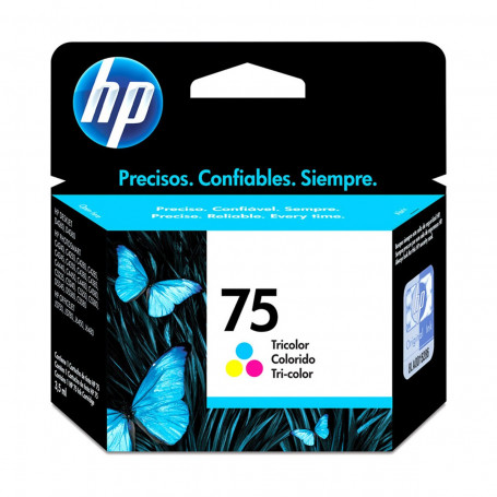 Cartucho de Tinta HP 75 CB337WB Colorido | Photosmart C4480 C4280 C5280 | Original 3,5ml