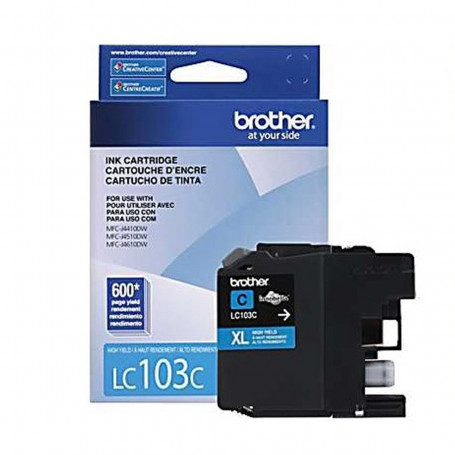 Cartucho de Tinta Brother LC-103C LC-103 Ciano | MFC-J4510DW MFC-J4710DW MFC-J4310DW | Original 6ml