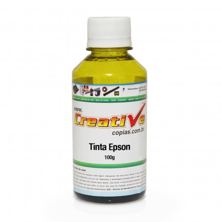 Tinta Epson Sublimática Universal Amarelo YP4S-1052 Pigmentada | Com Bico Aplicador | Qualy Ink100g