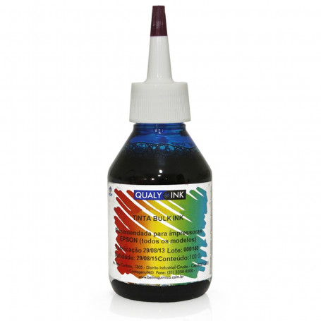 Tinta Epson T664220 Ciano Corante | L355 L365 L375 L555 L200 L455 Com Bico Aplicador Qualy ink 100g