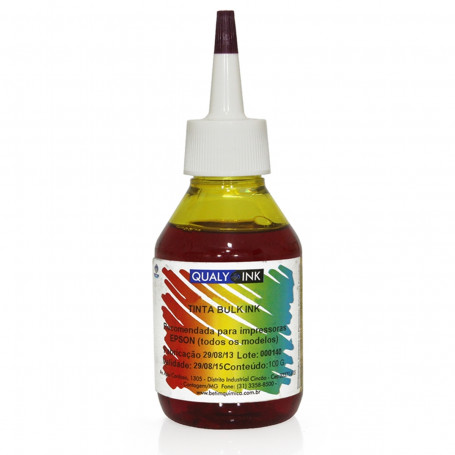 Tinta Epson T504420 Amarelo Corante | L6191 L4150 L4160 L6161 | Com Bico Aplicador | Qualy Ink 100g