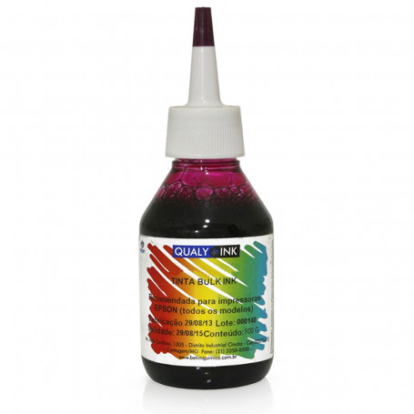 Tinta Epson Corante Magenta Claro Específico Linha L | Com Bico Aplicador LMC3E-1527 Qualy Ink 100g