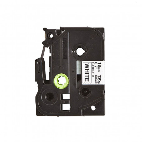 Fita Rotulador Brother 18mm TZE FX241 TZEFX241 Preto/Branco | Original