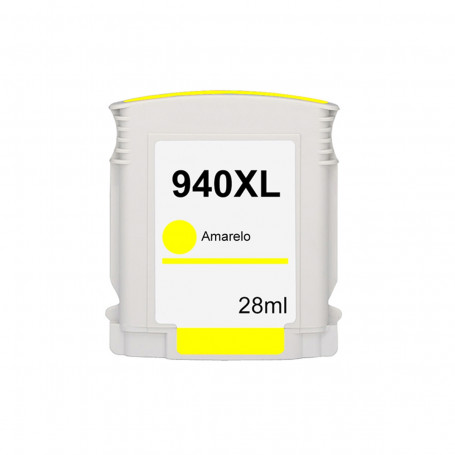 Cartucho de Tinta Compatível com HP 940XL 940 C4909AL Amarelo | 8500 8000 8500W 8000WL 28ml