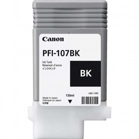 Cartucho de Tinta Canon PFI-107 PFI-107BK Preto | Original 130ml