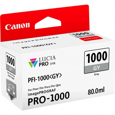 Cartucho de Tinta Canon PFI-1000 PFI-1000GY Cinza | Original 80ml