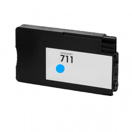 Cartucho de Tinta Compatível com HP 711 Ciano CZ130A | T520 T120 CQ890A CQ891A CQ893A | 28ml