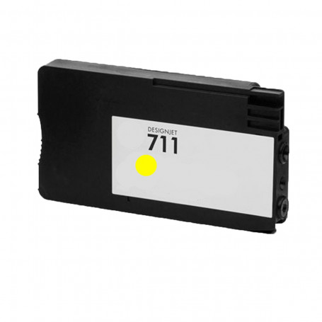 Cartucho de Tinta Compatível com HP 711 Amarelo CZ132A | T520 T120 CQ890A CQ891A CQ893A | 28ml