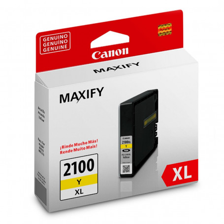 Cartucho de Tinta Canon PGI-2100XL PGI2100XL 9282B001AA Amarelo | Original 19,3ml