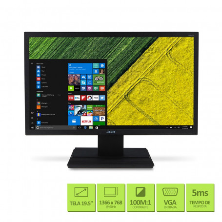 Monitor 19,5” LED VGA HD V206HQL | ACER