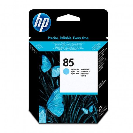 Cartucho de Tinta HP 85 C9428A Ciano Claro | DesignJet 130 C7791C 130R C7791H | Original 69ml