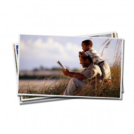 Caixa com 50 Unidades do Papel Fotográfico Glossy 180g | tamanho A4 | Pacote com 20 folhas