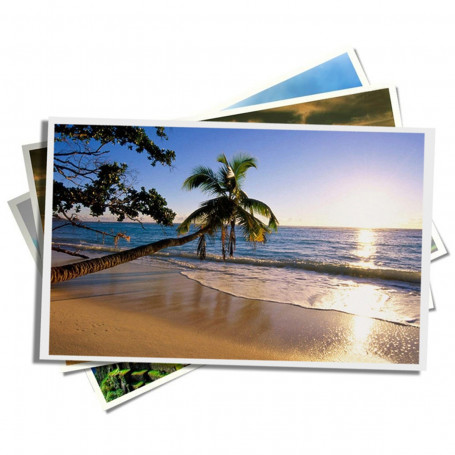 Papel Fotográfico Glossy Brilhante Adesivo | 80g tamanho A4 | Pacote com 20 folhas