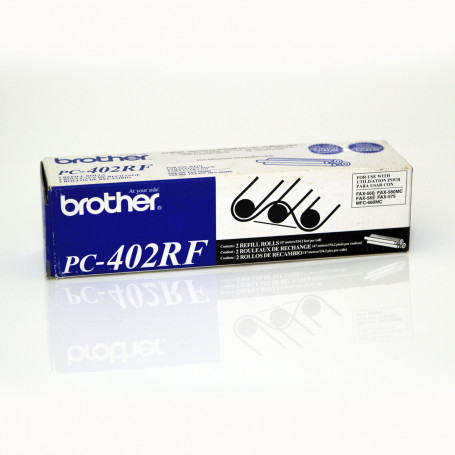 Filme para FAX Brother PC-402RF PC402 para PC-401 ou PC-501 | 2 Rolos | FAX-560 FAX-565 | Original