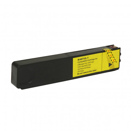 Cartucho de Tinta Compatível com HP 971XL CN624AM Amarelo | X451DW X476DW | 70ml