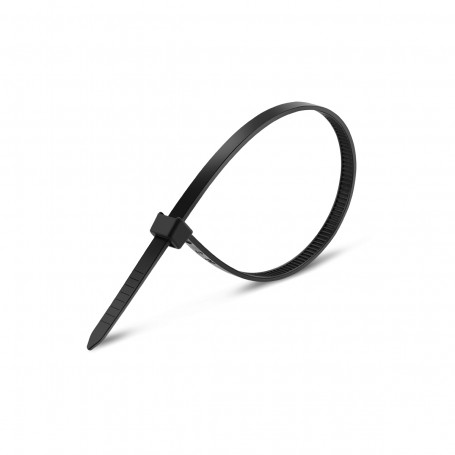 Abraçadeira de Nylon PA66 UV Preto | 3.6 x 200mm | 20 unidades
